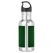 Cool Grainy Green-Black Vignette Waterfles (Achterkant)