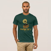 Cool gramophone grappig t-shirt (Voorkant volledig)