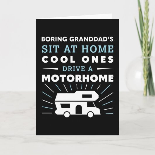 Cool Granddads bestuurt een Motorhome Gift Kaart (Voorkant)