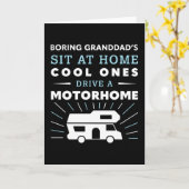 Cool Granddads bestuurt een Motorhome Gift Kaart (Gele Bloem)