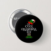 Cool Grandma Elf Gift Matching Family Group Ch Ronde Button 5,7 Cm (Voorkant /achterkant)