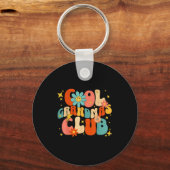 Cool Grandmas Club Groovy Retro Funny New Grandma Sleutelhanger (Voorkant)