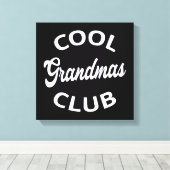 Cool Grandmas Club I Canvas Afdruk (Insitu (Houten vloer))
