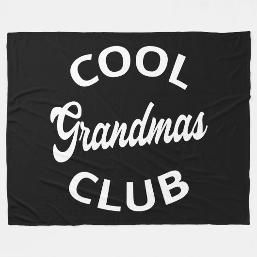 Cool Grandma's Club I Fleece Deken (Voorkant (Horizontaal))