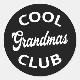 Cool Grandmas Club I Ronde Sticker