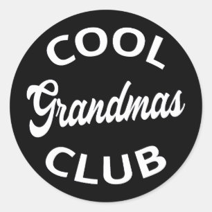 Cool Grandmas Club I Ronde Sticker
