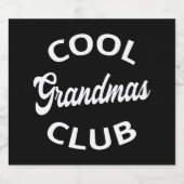 Cool Grandmas Club I Sparkling Wijnetiket (Enkel label)