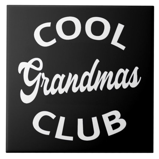 Cool Grandma's Club I Tegeltje (Voorkant)