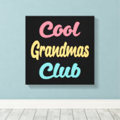 Cool Grandmas Club II Canvas Afdruk (Insitu (Houten vloer))