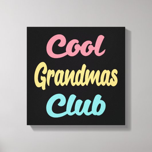 Cool Grandmas Club II Canvas Afdruk (Voorkant)
