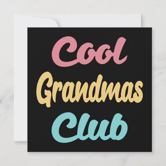 Cool Grandma's Club II Kaart (Voorkant)