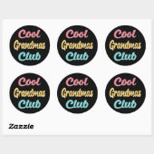 Cool Grandmas Club II Ronde Sticker (Vel)