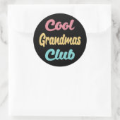 Cool Grandmas Club II Ronde Sticker (Tas)