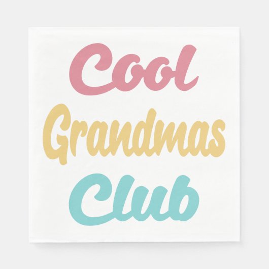 Cool Grandmas Club II Servet (Voorkant)