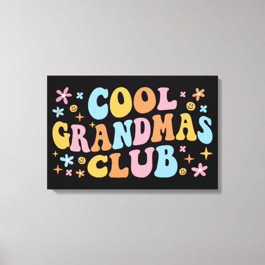 Cool Grandmas Club III Canvas Afdruk (Voorkant)