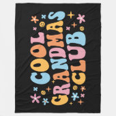 Cool Grandmas Club III Fleece Deken (Voorkant)