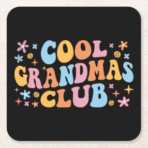Cool Grandmas Club III Kartonnen Onderzetters