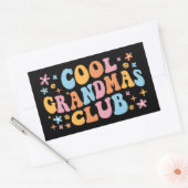 Cool Grandmas Club III Rechthoekige Sticker (Envelop)