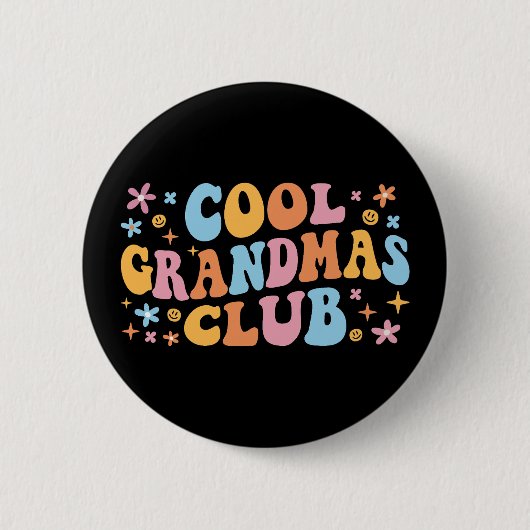 Cool Grandmas Club III Ronde Button 5,7 Cm (Voorkant)