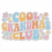 Cool Grandmas Club III Sticker (Voorkant)