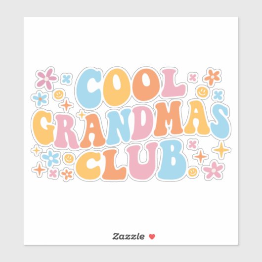 Cool Grandmas Club III Sticker (Vel)