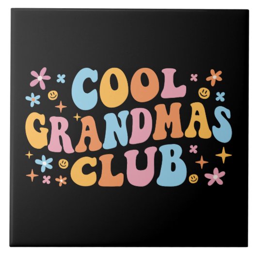 Cool Grandmas Club III Tegeltje (Voorkant)