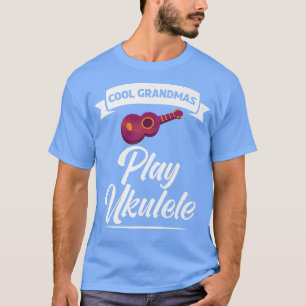 Cool Grandmas spelen Ukulele Uke Music Ukulele Gra T-shirt