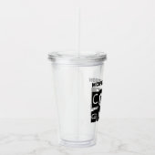 Cool Grandpa Modern Black Typography Acryl Drinkbeker (Rechts)