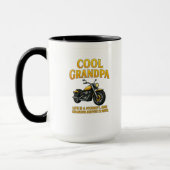 Cool Grandpa - Motorfiets cadeau voor grootvader" Mok (Links)