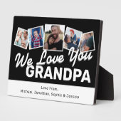 Cool Grandpa Photo Collage Fotoplaat (Zijkant)