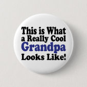 Cool Grandpa Ronde Button 5,7 Cm (Voorkant)