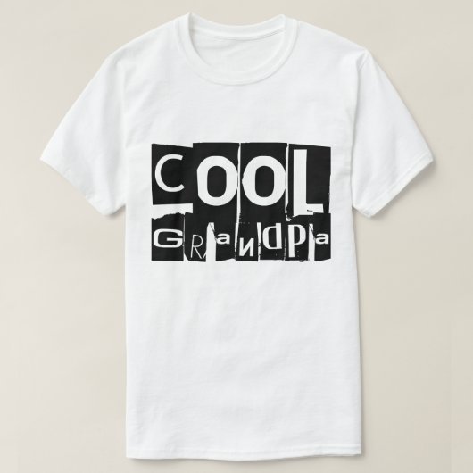 Cool Grandpa Typography T-shirt (Design voorkant)