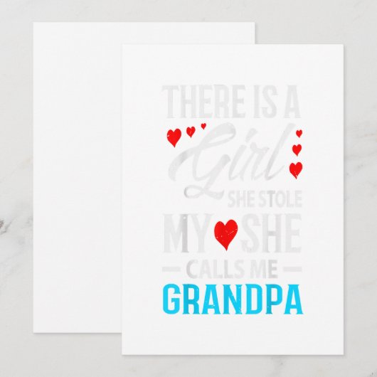 Cool Grandpa van de grootdochter Fathers Day Gift Feestdagenkaart (Voorkant / Achterkant)