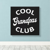 Cool Grandpas Club I Canvas Afdruk (Insitu (Houten vloer))
