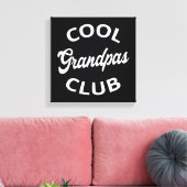 Cool Grandpas Club I Canvas Afdruk (Insitu (Woonkamer))