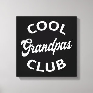 Cool Grandpas Club I Canvas Afdruk