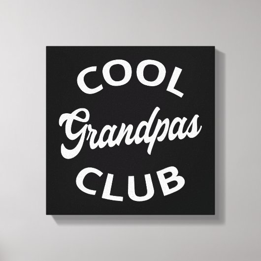 Cool Grandpas Club I Canvas Afdruk (Voorkant)