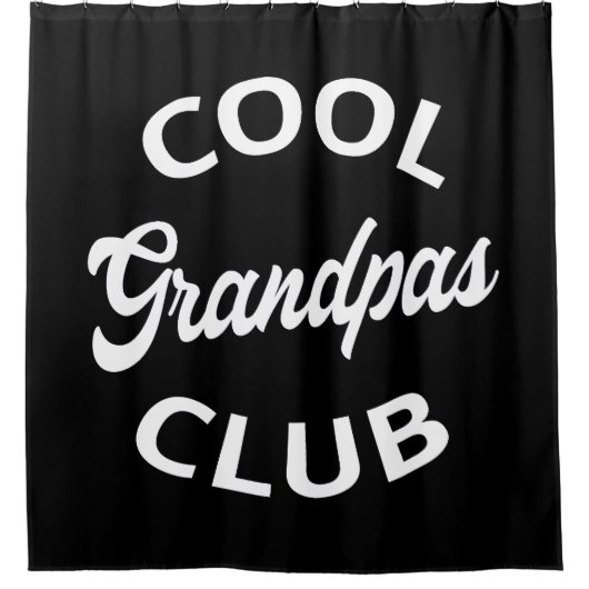 Cool Grandpas Club I Douchegordijn (Voorkant)