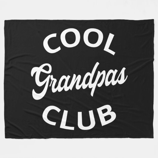 Cool Grandpas Club I Fleece Deken (Voorkant (Horizontaal))
