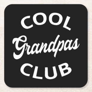 Cool Grandpas Club I Kartonnen Onderzetters