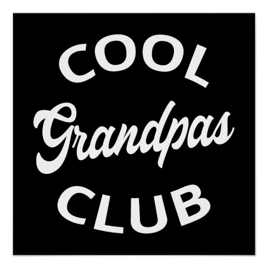 Cool Grandpas Club I Perfect Poster (Voorkant)