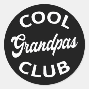 Cool Grandpas Club I Ronde Sticker