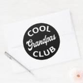 Cool Grandpas Club I Ronde Sticker (Envelop)