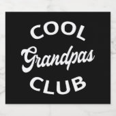 Cool Grandpas Club I Sparkling Wijnetiket (Enkel label)