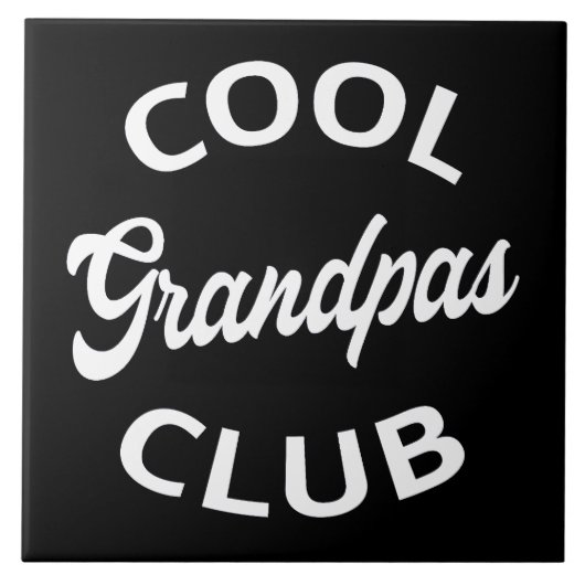 Cool Grandpas Club I Tegeltje (Voorkant)