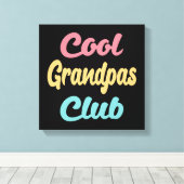 Cool Grandpas Club II Canvas Afdruk (Insitu (Houten vloer))