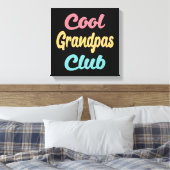 Cool Grandpas Club II Canvas Afdruk (Insitu (Slaapkamer))