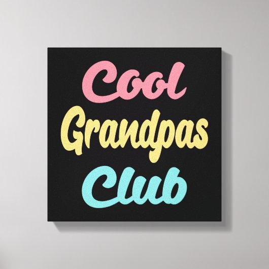 Cool Grandpas Club II Canvas Afdruk (Voorkant)