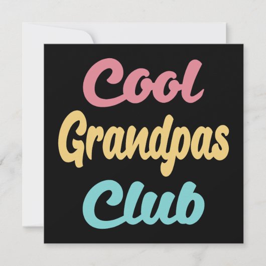 Cool Grandpas Club II Kaart (Voorkant)