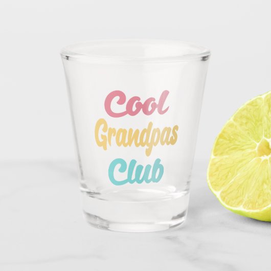 Cool Grandpas Club II Shot Glas (Voorkant)